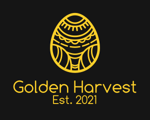 Golden - Golden Easter Egg logo design