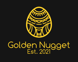 Golden Easter Egg  logo design