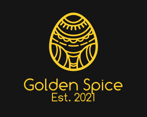 Golden Easter Egg  logo design