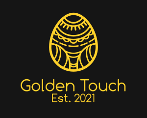 Golden Easter Egg  logo design