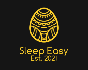 Golden Easter Egg  logo design