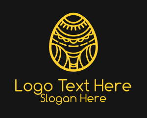 Golden Easter Egg  Logo