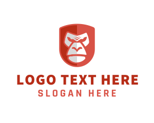 Sit - Angry Gorilla Ape logo design