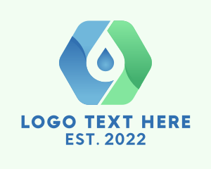 Hygiene - Distilled Water Droplet logo design