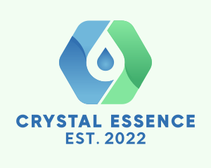 Mineral - Distilled Water Droplet logo design