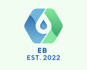 Sanitation - Distilled Water Droplet logo design
