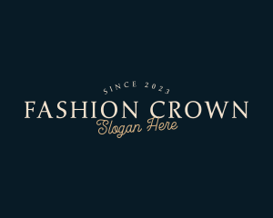 Retro Fashion Business logo design