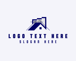 Structure - Residential House Structure Architect logo design