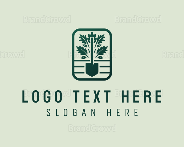 Lawn Shovel Landscaping Logo