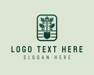 Spade - Lawn Shovel Landscaping logo design