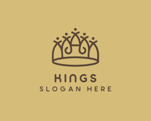 Regal Crown Tiara logo design