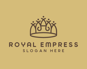 Regal Crown Tiara logo design