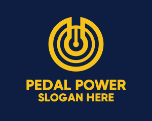 Yellow Power Switch logo design