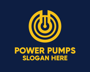 Yellow Power Switch logo design