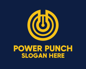 Yellow Power Switch logo design