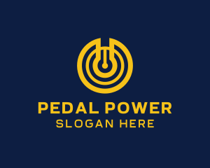 Yellow Power Switch logo design