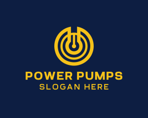 Yellow Power Switch logo design