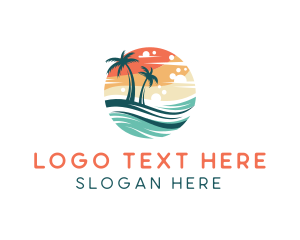 Seaside - Summer Island Resort logo design