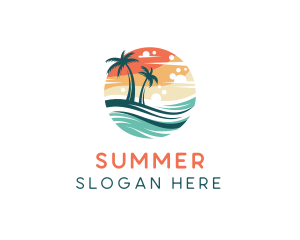 Summer Island Resort logo design