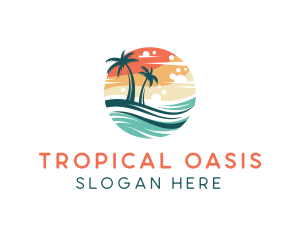 Island - Summer Island Resort logo design
