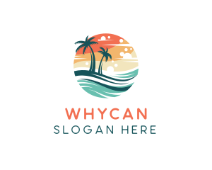 Vacation - Summer Island Resort logo design