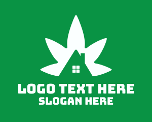 Marijuana Dispensary - Cannabis Real Estate logo design