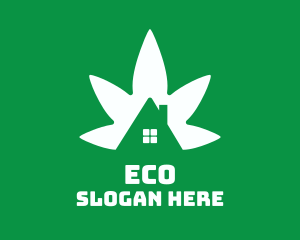 Marijuana - Cannabis Real Estate logo design