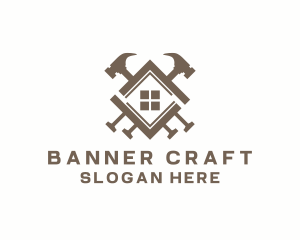 Roof Hammer Carpentry logo design