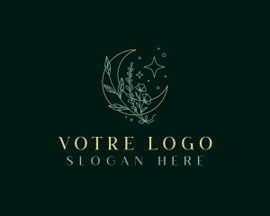 Holistic Floral Moon Logo