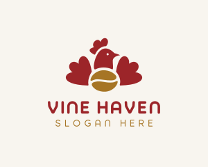 Chicken Coffee Bar logo design