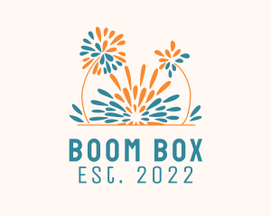 Explosion - Flower Fireworks Holiday logo design