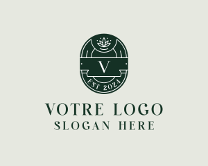 Classic Lotus Yoga logo design
