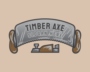 Saw Planer Woodworking logo design