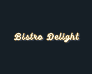 Retro Script Business logo design