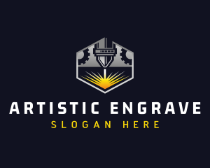 Engrave - Laser Cutting Engrave logo design