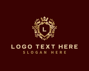 Luxury - Royal Crown Shield logo design