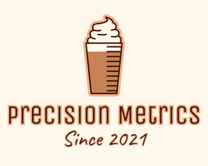 Measurement - Frappe Iced Coffee Drink logo design