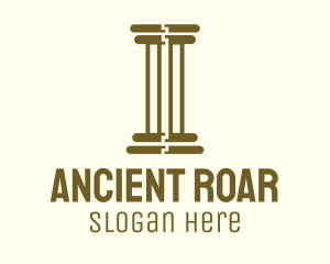 Ancient Greek Pillar logo design