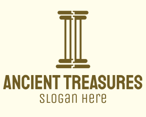 Ancient Greek Pillar logo design