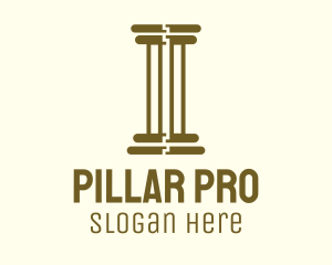 Ancient Greek Pillar logo design