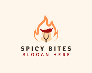 Chili - Fire Chili Grilling logo design