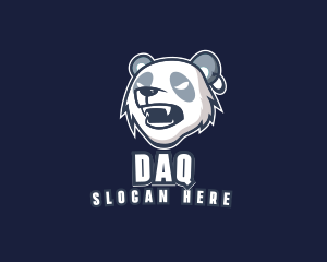 Angry Panda Bear Logo