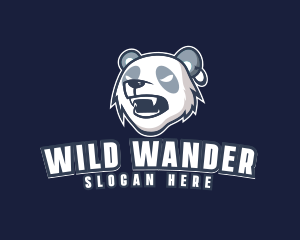 Angry Panda Bear logo design