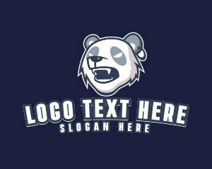 Esport - Angry Panda Bear logo design