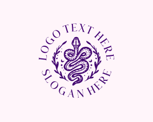Tattoo - Floral Serpent Tattoo logo design