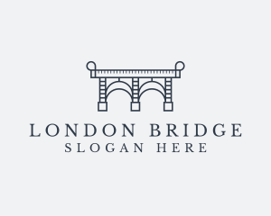 Ruler Bridge Construction logo design