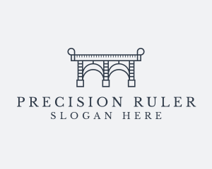 Ruler Bridge Construction logo design