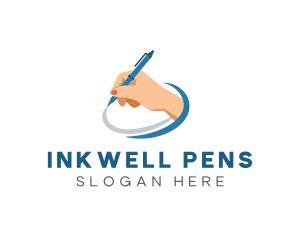 Pen - Creative Handwriting Pen logo design
