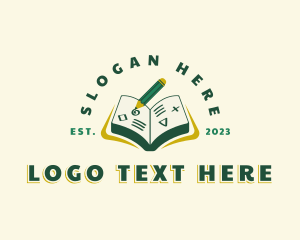 Tutor - Writing Book Education logo design