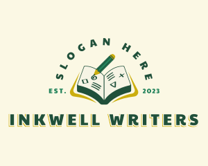 Writing - Writing Book Education logo design